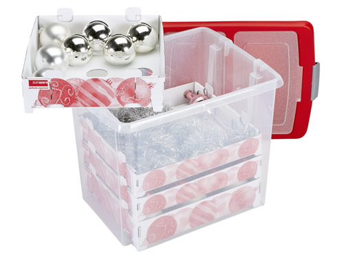 Decorations Storage Box  Large  Heavy Duty Plastic Storage Boxes